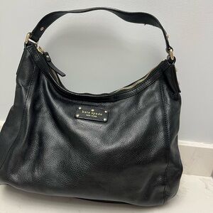 Black Leather Kate Spade Bag